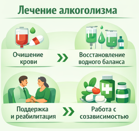лечение алкоголизма в Котельниче этапы